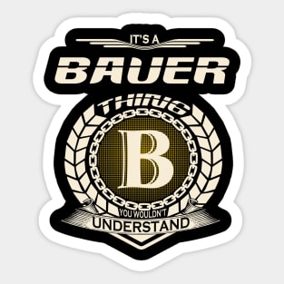 Bauer Sticker